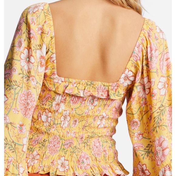Women’s Billabong Be My Babe Bell Sleeve Top - Picture 3 of 5